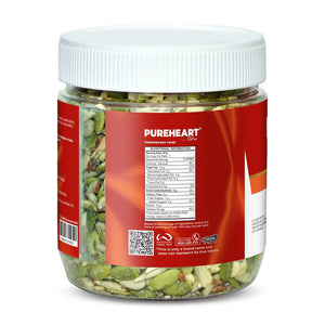 PUREHEART Prairie Trail 5-Seed Mix – Flax, Chia, Pumpkin, Sunflower & Watermelon Seeds | High Protein, Omega-3, Fiber | Healthy Crunchy Snack & Salad Topping | Gluten-Free & Nutritional