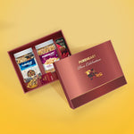 PUREHEART Premium Diwali Gift Hamper | Dry Fruits Gift Box with Fruit & Nut Nutmix, Salted Cashews (650g each), Bournville Chocolate, Ganpati Diya & Diwali Greeting Card | Corporate Gifting