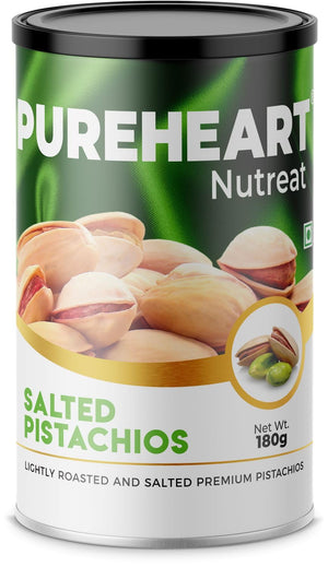 Pureheart Nutreat Salted Pistachios  Natural Premium Lightly Roasted Dry Fruit - Delicious & Crunchy Pista