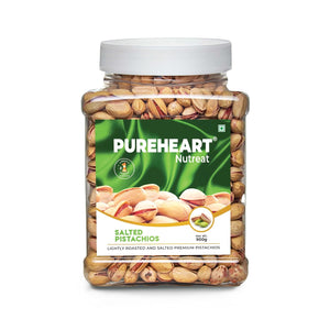 Pureheart Nutreat Salted Pistachios  Natural Premium Lightly Roasted Dry Fruit - Delicious & Crunchy Pista