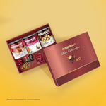 PUREHEART Premium Diwali Gift Hamper | Corporate Dry Fruits Gift Box Fiery Hot Cashews, Pepper Cashews (333g each) and Sierra Trail (454g), Chocolate, Ganpati Diya & Diwali Greeting Card