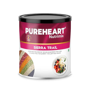 Pureheart Sierra Trail Mix | High-Fiber Seed & Berry Blend | Pumpkin, Sunflower, Flax Seeds with Cranberry & Raisins | Natural Superfood Snack for Digestion