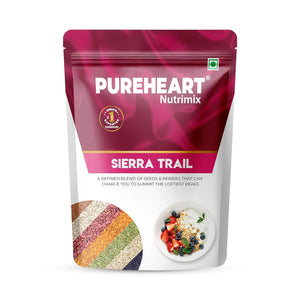Pureheart Sierra Trail Mix | High-Fiber Seed & Berry Blend | Pumpkin, Sunflower, Flax Seeds with Cranberry & Raisins | Natural Superfood Snack for Digestion