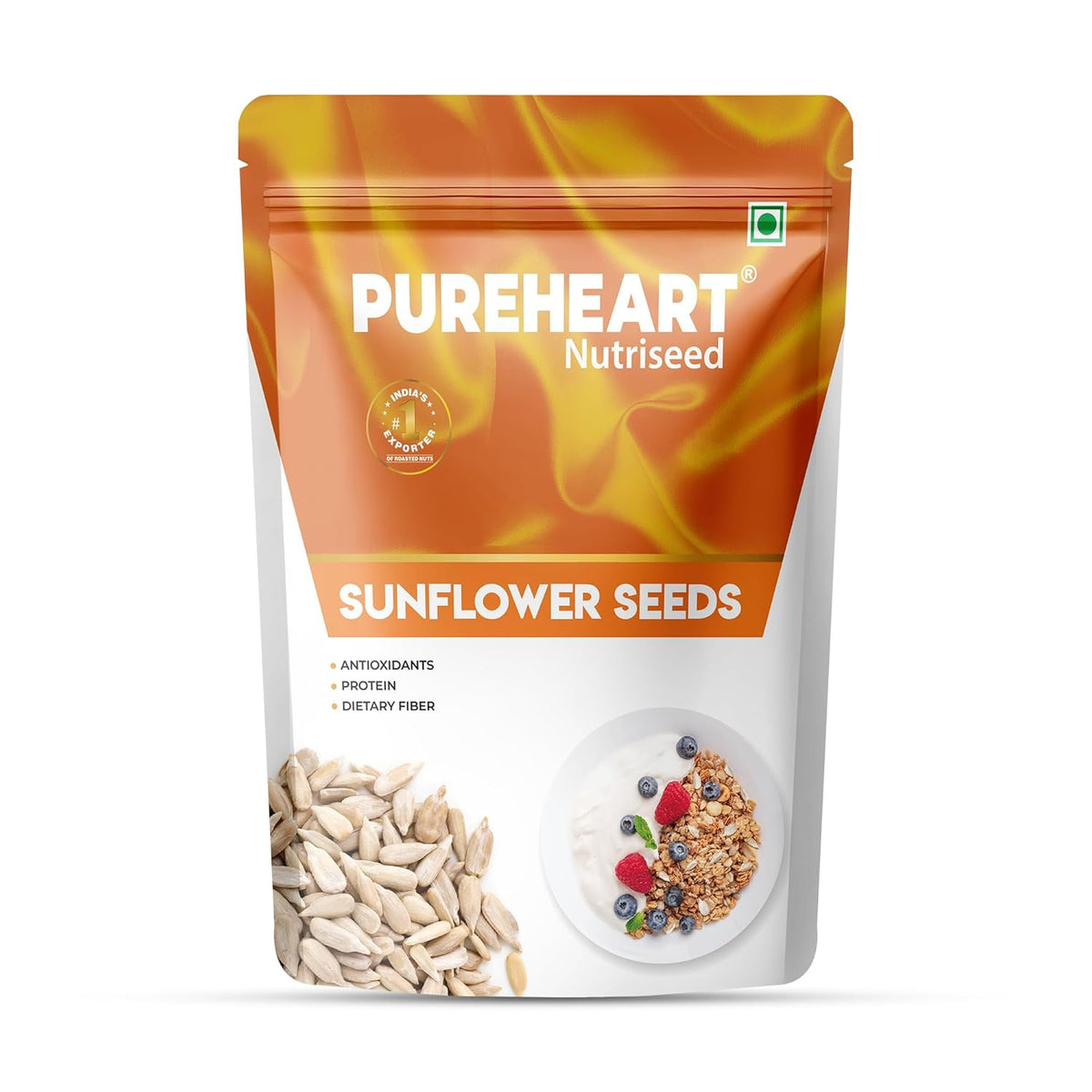 Pureheart Premium Raw Sunflower Seeds for Eating - Protein, Fibre and Antioxidants Rich Superfood for Heart Health, Immune Support, Healthy Diet Snack for Skin