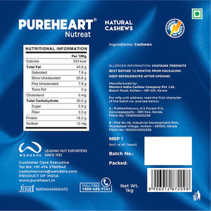 Pureheart Nutreat Natural Cashews - Pureheart